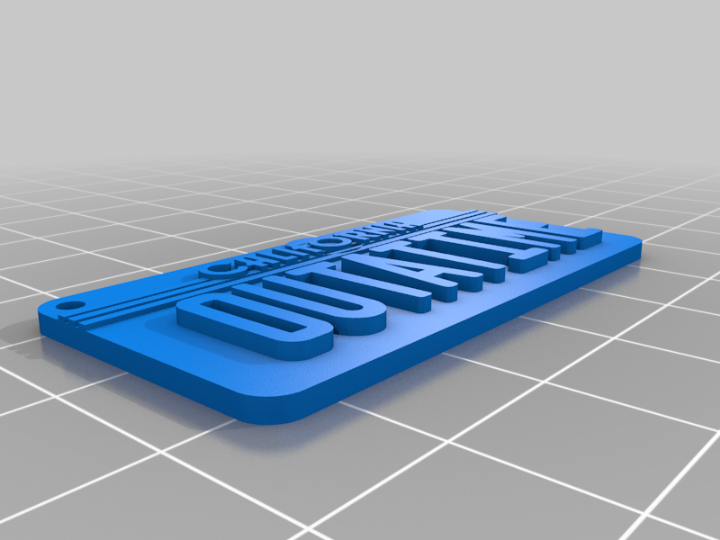 Mini OUTATIME plate