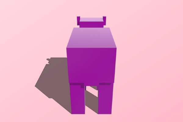 minecraft cow | 3d print model