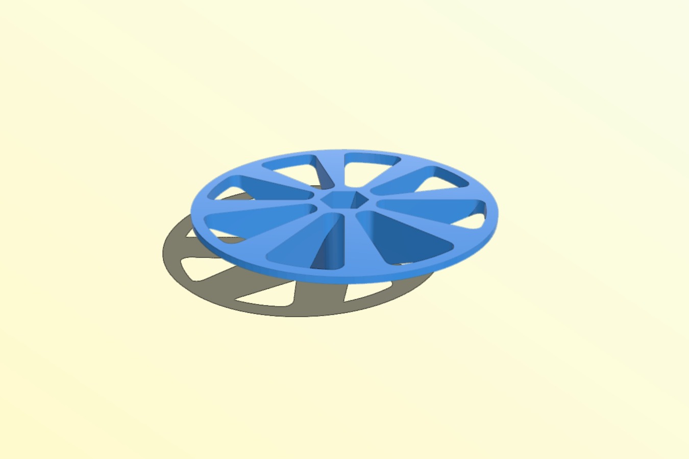 Big spool centering wheel