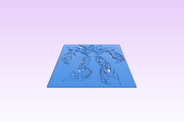 Bumblebee stencil | 3d print model