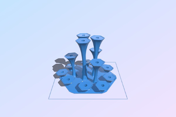 Atouquet (stand for 15 x 510 vape atomizers) | 3d print model