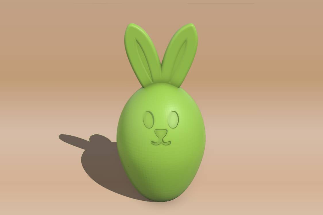 Easter Open Eye Bunny | 3d print model