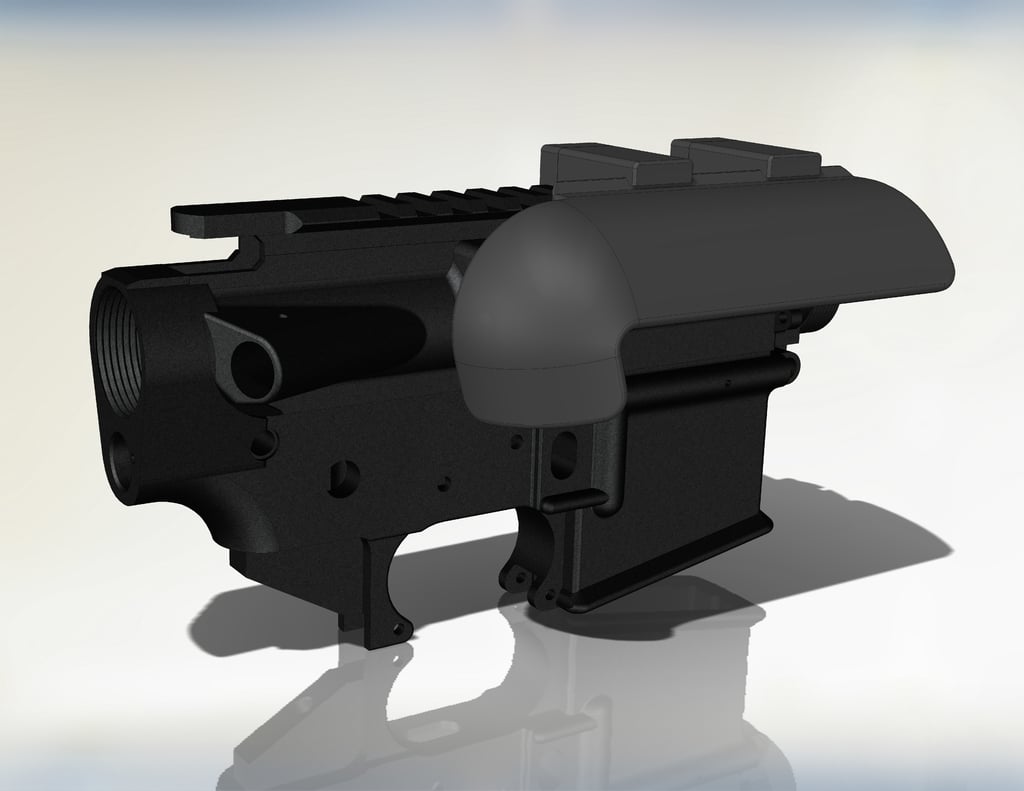 AR-15 casing deflector
