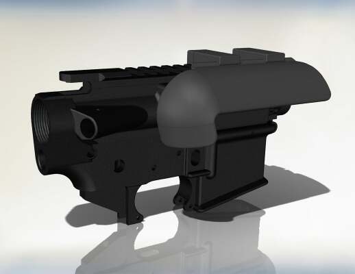 AR-15 casing deflector | 3d print model