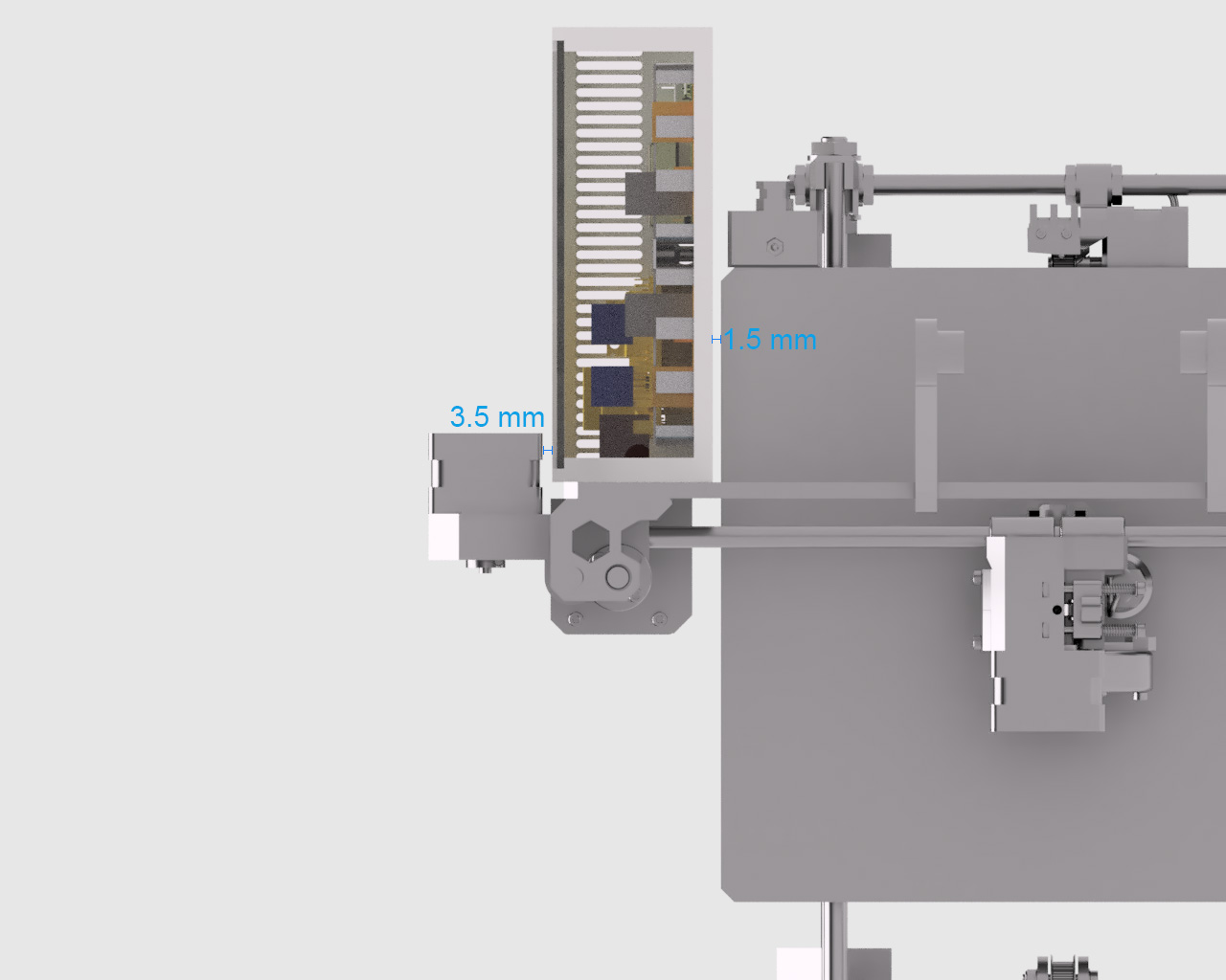 Window case for RepRap Prusa Ramps, Raspberry Pi, Mosfets, TMC2130, Fan Extender