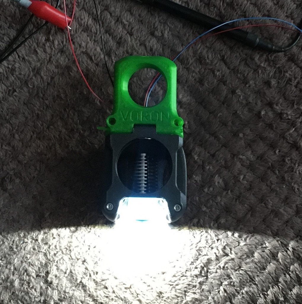VORON Afterburner extruder with LED’s adaptet do CR10s