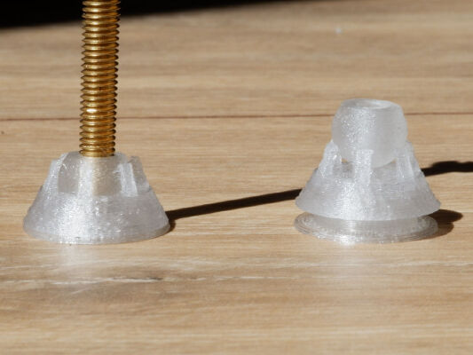 Ball joint leveling feet (M5) _ tilting adjustable foot | 3d print model