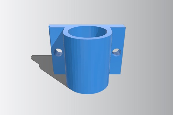 linear bearing housing for 10mm rod 19mm dia bearing | 3d print model