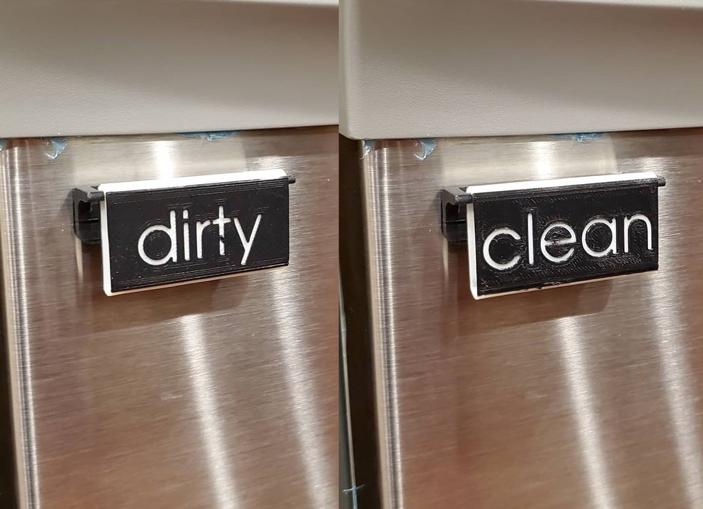 Dishwasher Clean_Dirty Flip Sign