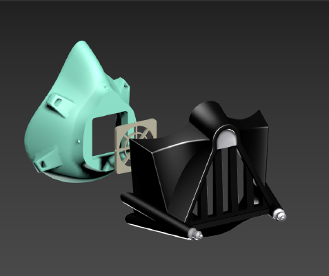 COVID-19 Mask Cap, Darth Vader Edition | 3d print model