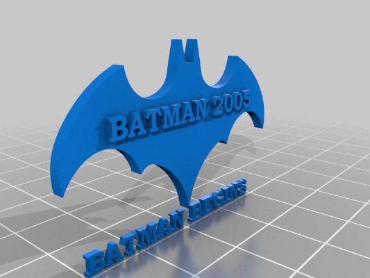 3D_Batman_sign_2005_Customizable | 3d print model