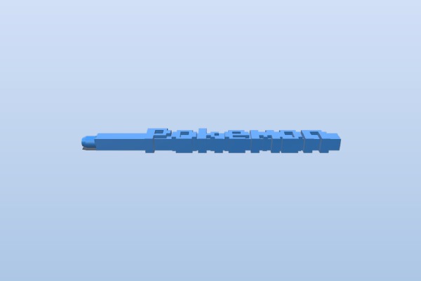My Customized Retro Font Word Pen | 3d print model