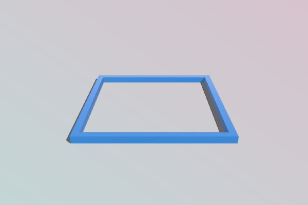 Large Calibration Square | 3d print model