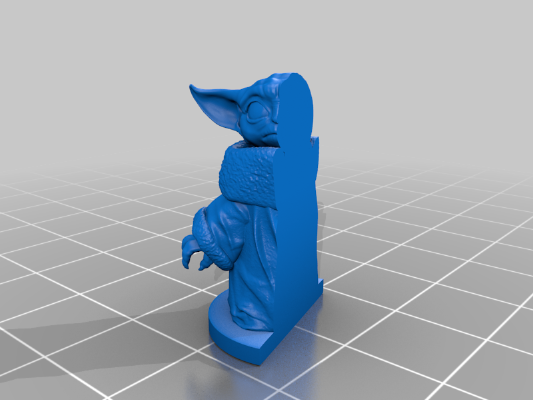 Baby Yoda - no supports - sliced vertically | 3d print model