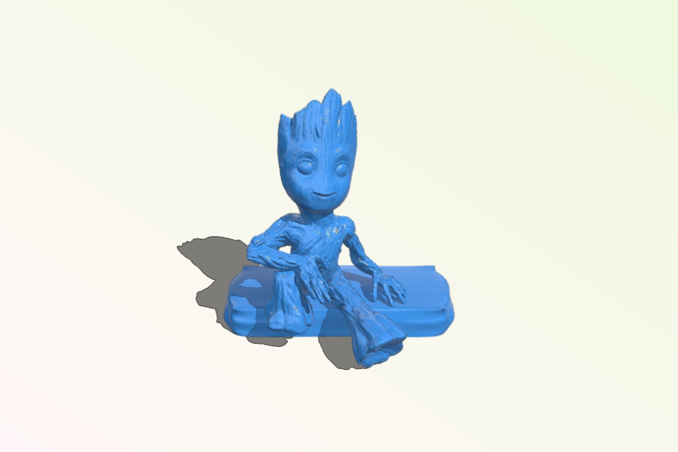 sitting cool baby groot on stand