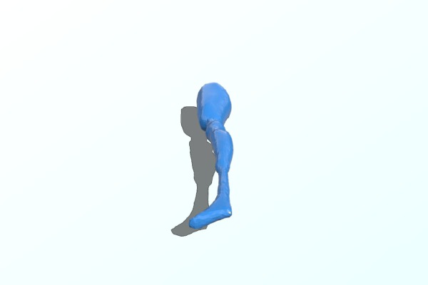 Left Barbie Prosthetic Leg | 3d print model