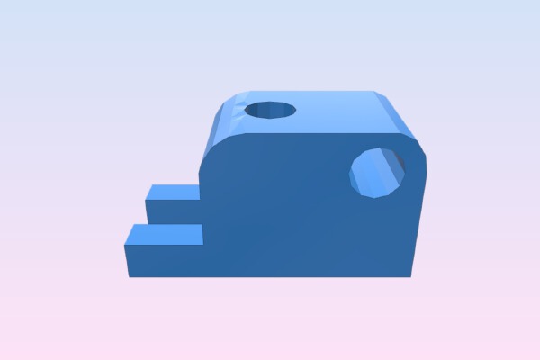 Filament (3mm) Guide for accessible Wade's_Gregs Extruder | 3d print model