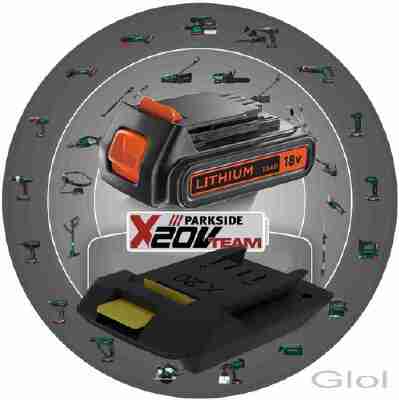 Black & Decker 18V to Parkside x20team machines | 3d print model