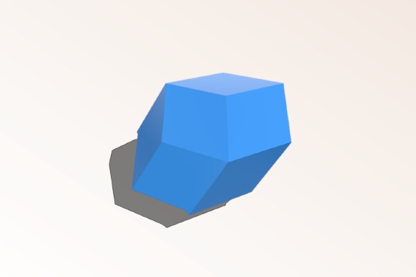 Bilinski Rhombic Dodecahedron, Icosahedron, and Triacontahedron | 3d print model