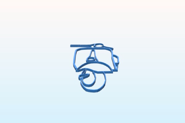 vespa 2D | 3d print model