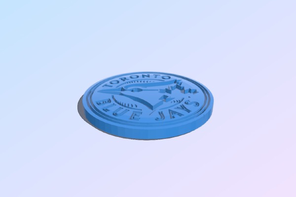 Blue jays Coaster | 3d print model