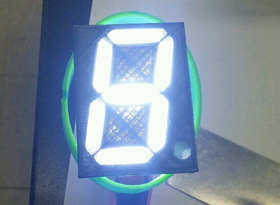 Seven Segment Light Box LED Display | 3d print model