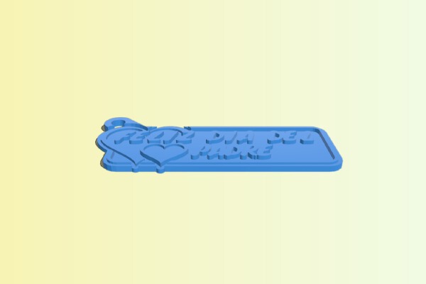 My Customized I Love You Key Chain "Words from the Heart" | 3d print model