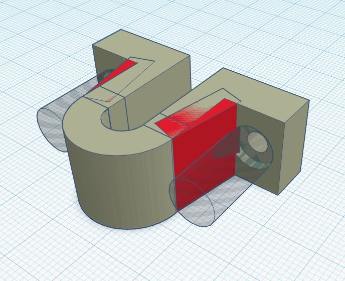 Sturdier Anet A8 Mount Hold Down Bracket