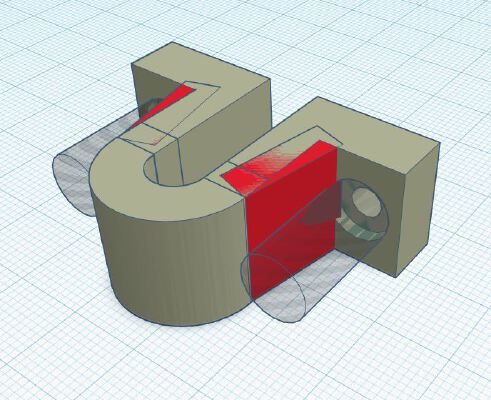 Sturdier Anet A8 Mount Hold Down Bracket | 3d print model