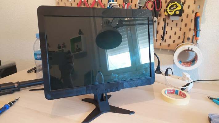 Monitor Case for LCD pannel 15.4'' recycled from Laptop  (LP154WX5) | 3d print model