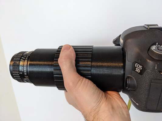 62-150mm variable macro extension tube (Canon EF_EF-S) | 3d print model