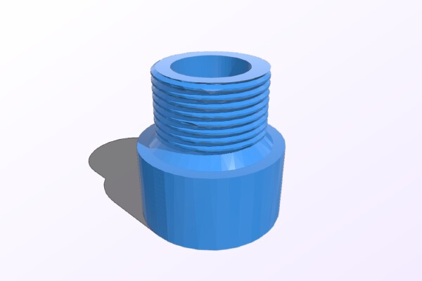 14mm + to 14m - adapter (airsoft) | 3d print model