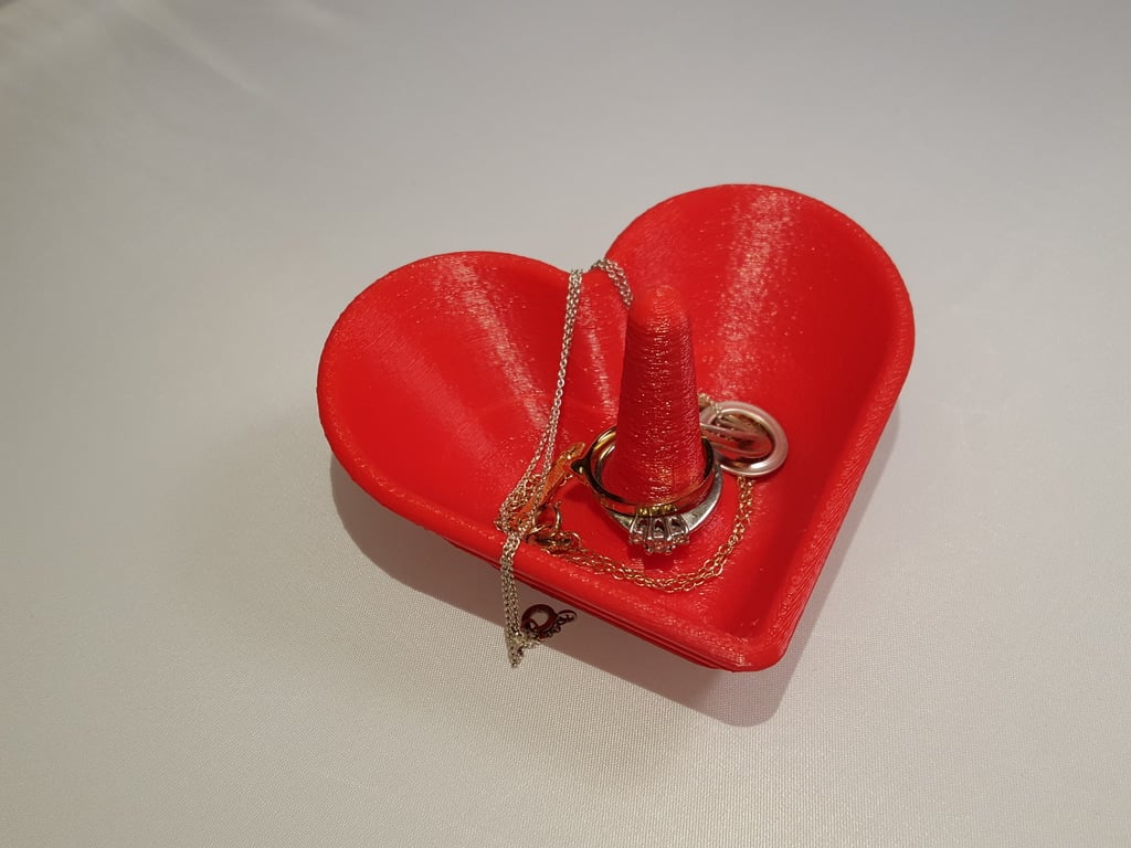 Heart Shaped Jewelry Bowl / Ring Holder