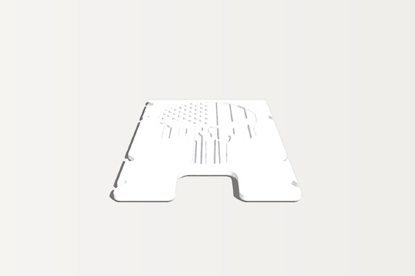 Punisher American Flag Minimalist Wallet | 3d print model