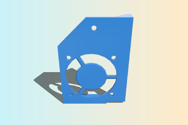 AnyCubic i3 Mega Hotend Fan Holder | 3d print model