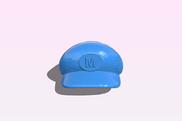 Mario Hat with "M" Logo | 3d print model