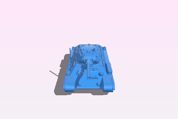 Tank T-34 B0012374 3d model file for 3d printer | 3d print model