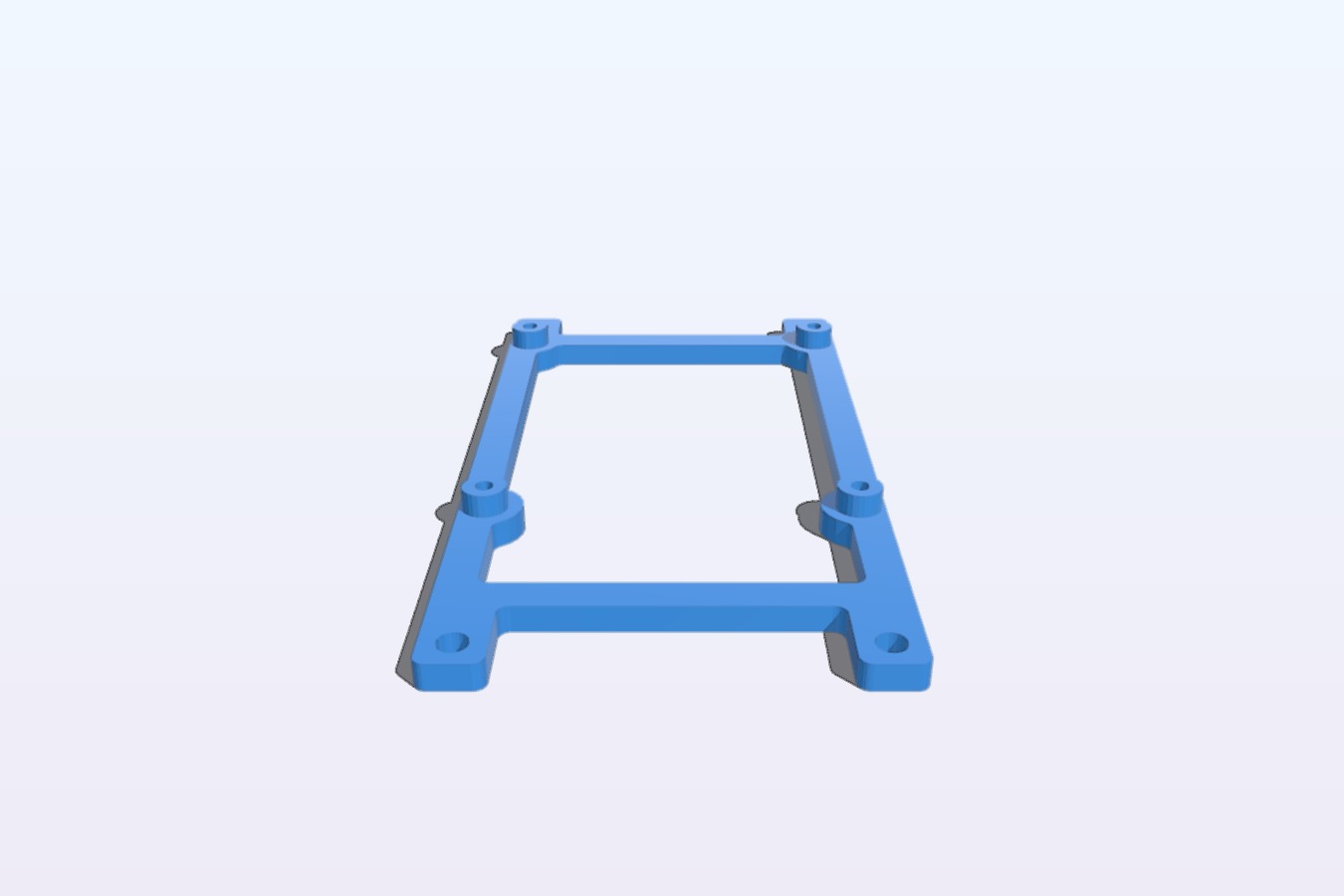 Raspberry Pi model B+ mounting plate