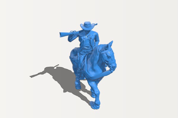Clint Western Rider | 3d print model