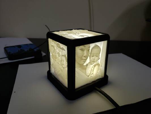 50mm Lithophane Box | 3d print model
