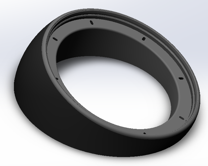 Car speakers angled spacer ring 6.5"