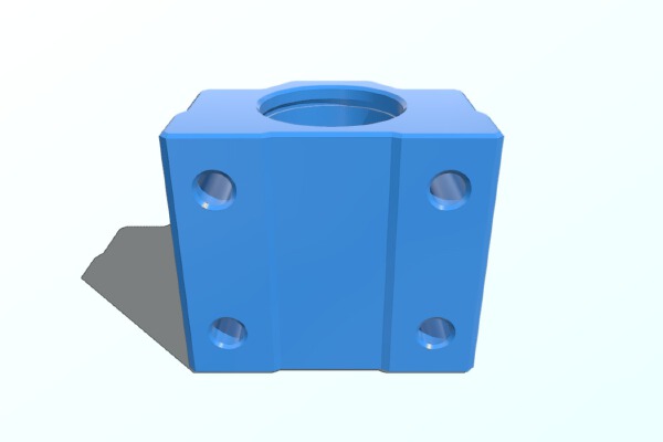 SCS-10UU Pillow Block Bearing | 3d print model