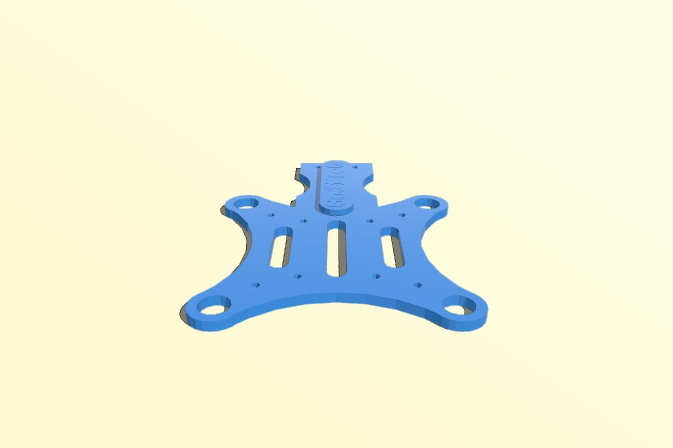 Plate for goodluckbuy brushless gimbal for front mounting