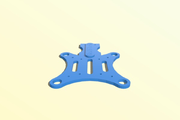 Plate for goodluckbuy brushless gimbal for front mounting | 3d print model