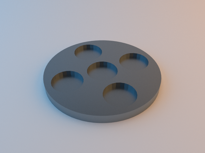 Epic 40k Round Infantry Base (25mm)