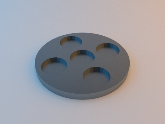 Epic 40k Round Infantry Base (25mm) | 3d print model