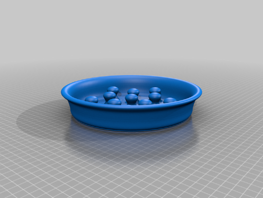 Slow feed dog bowl _ bowl insert | 3d print model