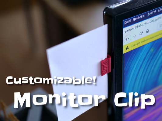 Monitor Clip | 3d print model