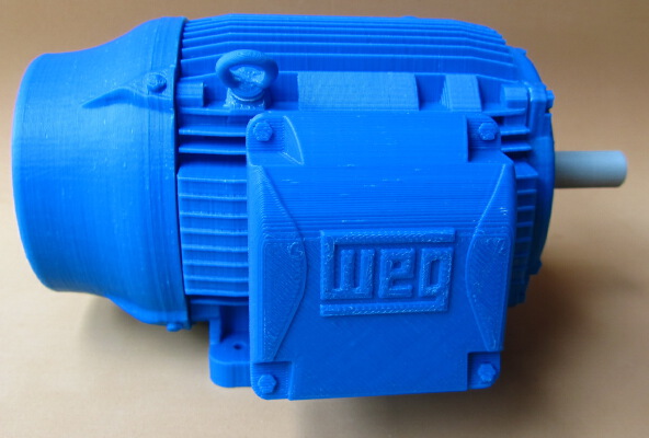 WEG Electric Motor W22 1:5 model, frame 364_5T 60HP | 3d print model