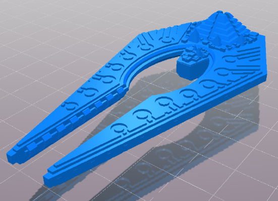 Necron Scythe Cruiser | 3d print model